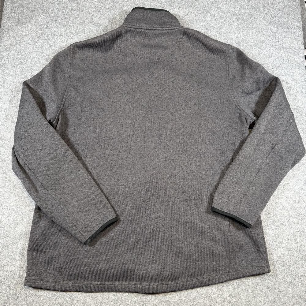 L.L.Bean Jacket Mens 2XL Tall Gray Sweater Fleece Full Zip Mazda North End - Picture 5 of 7